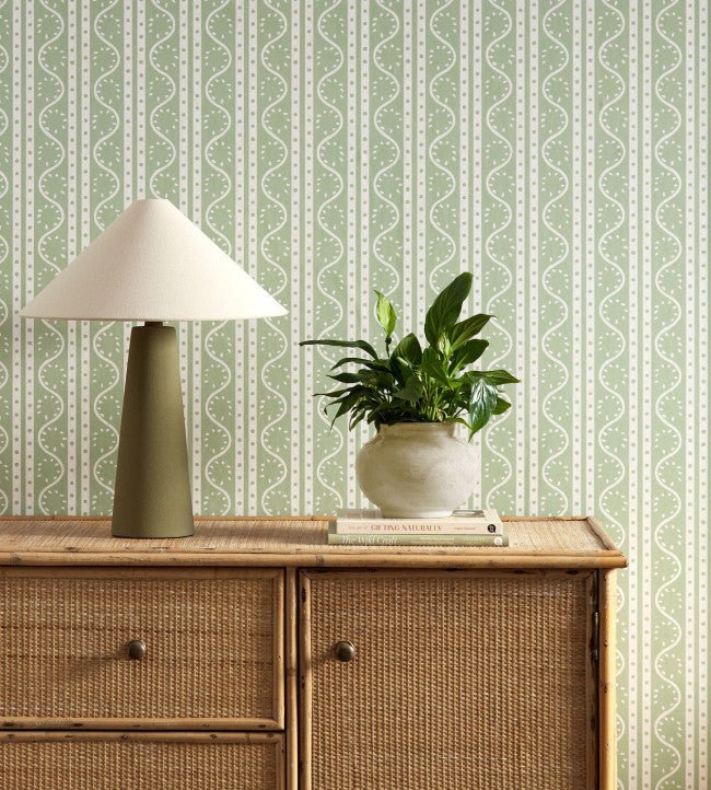 Split Pea Wallpaper - Sage - Scion - NSCW113287