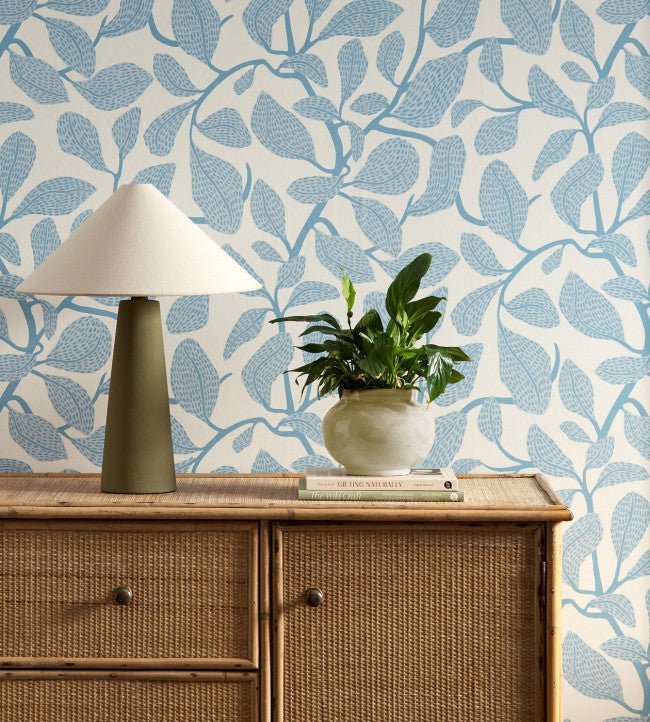 Sweet Bay Wallpaper - Coast Blue - Scion - NSCW113269