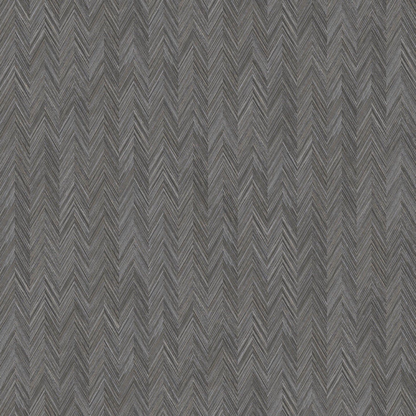 Texture FX Chevron Wallpaper - Black / Silver - Galerie - G78134 - Premier Wallcovering
