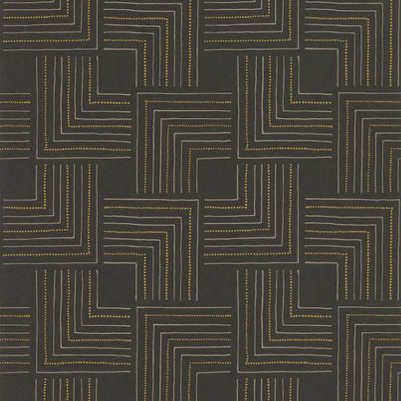 Tingari Nangara Wallpaper - Charcoal - Casadeco - 84399231 - Premier Wallcovering