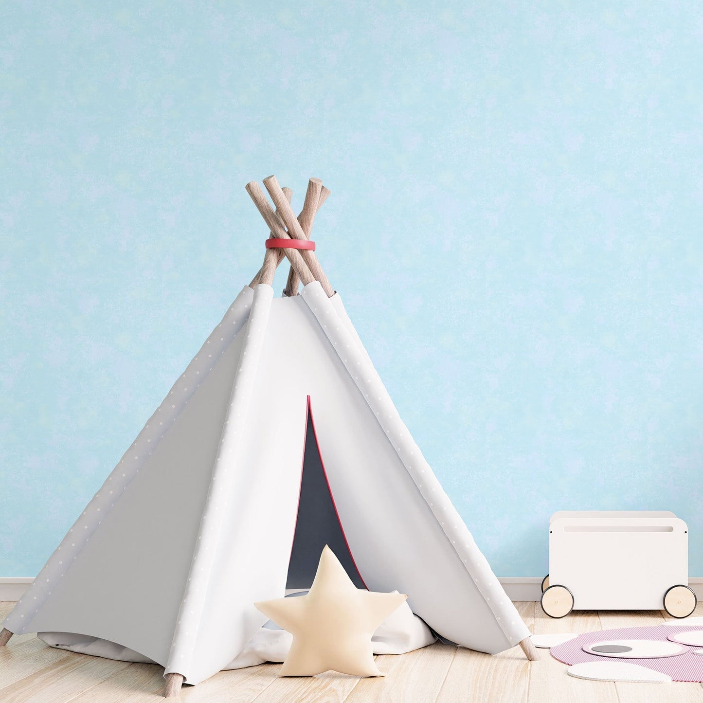 Tiny Tots 2 Baby Texture Wallpaper - Turquoise / Purple / Glitter - Galerie - G78355 - Premier Wallcovering