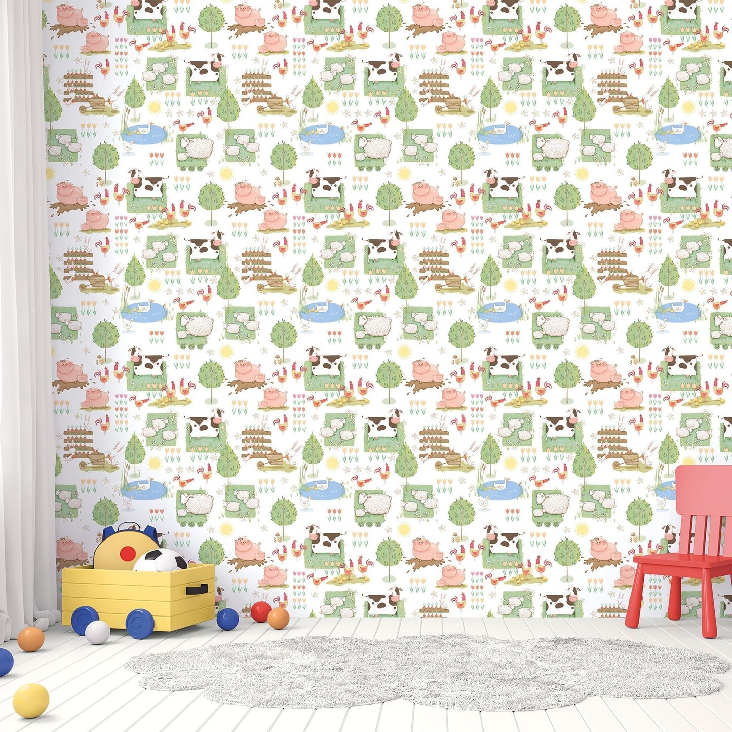 Tiny Tots 2 Farmland Wallpaper - Primary - Galerie - G78377 - Premier Wallcovering