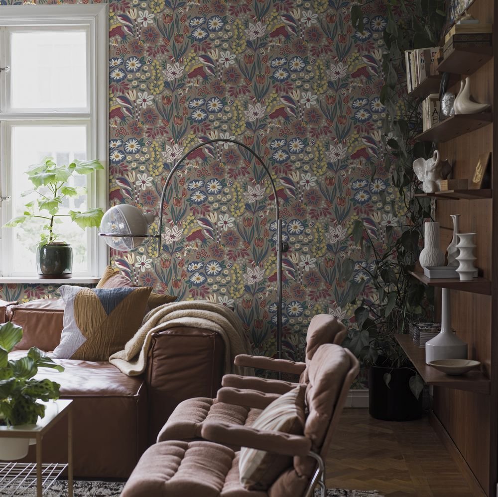 Tradgarden Wallpaper - Multi / Light - Boråstapeter - 2096 - Premier Wallcovering