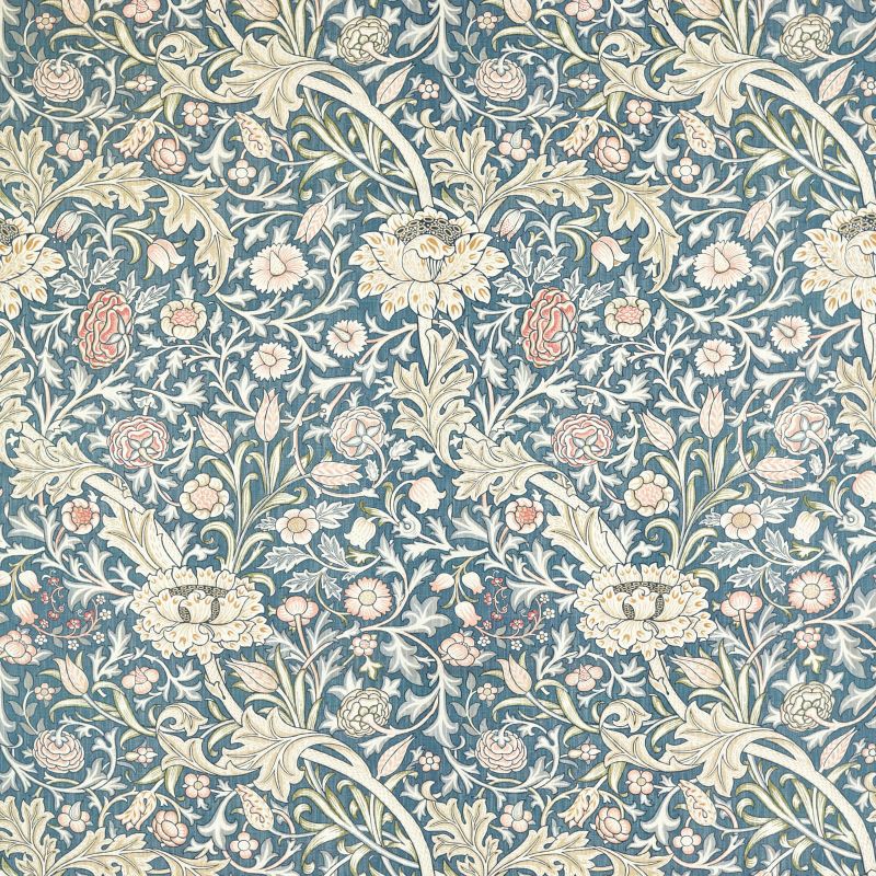 Trent Fabric - Woad Blue - Morris & Co - 227026 - Premier Wallcovering