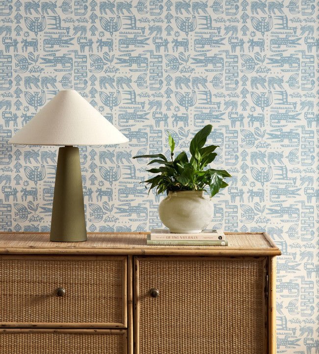 Twycross Wallpaper - Coast Blue - Scion - NSCW113288