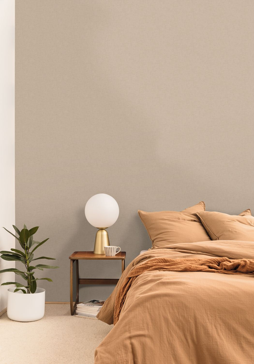 Uni Gaze Wallpaper - Marron Glace - Caselio - 103762000