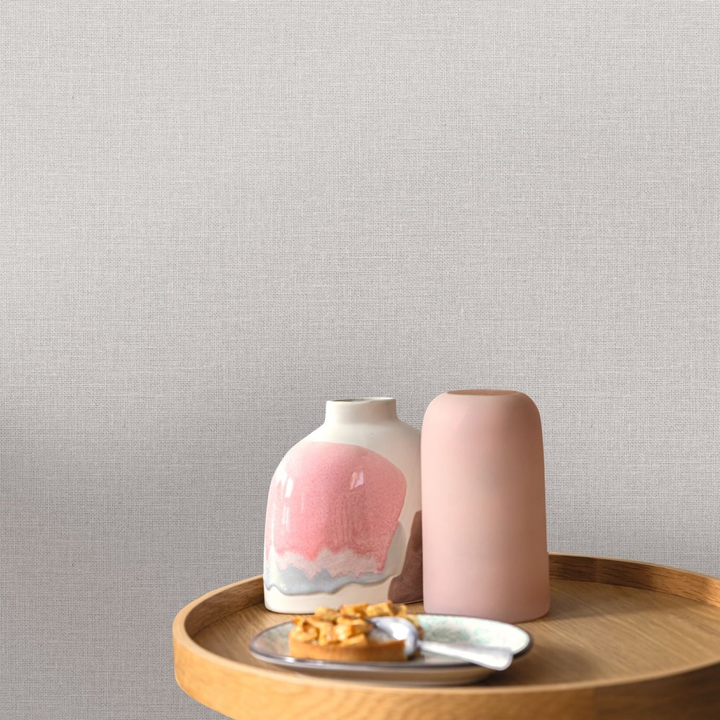 Uni Mat Wallpaper - Gris Clair - Caselio - 104019156