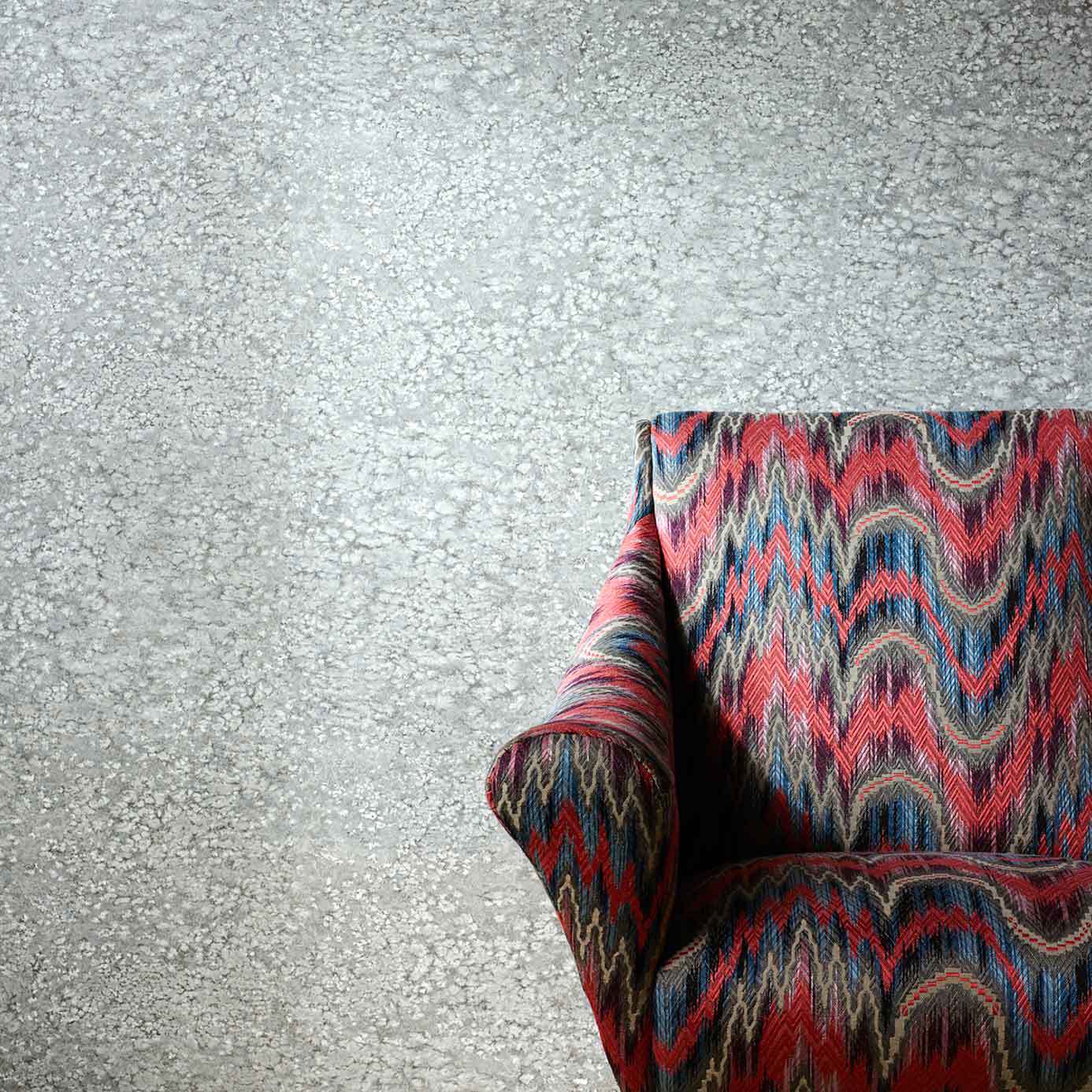Weathered Stone Plain Wallpaper - Bluestone - Zoffany - ZKEM312641 - Morris Wallpaper