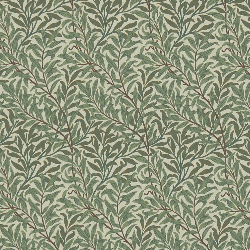 Willow Boughs Weave Fabric - Forest/Thyme - Morris & Co - 230289 - Premier Wallcovering
