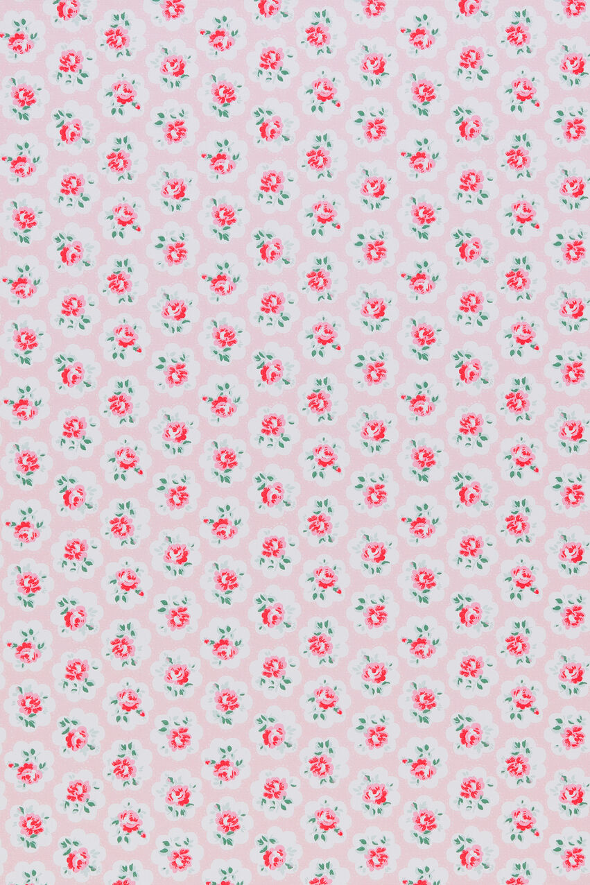 Provence Rose Cotton Duck Fabric - Pink