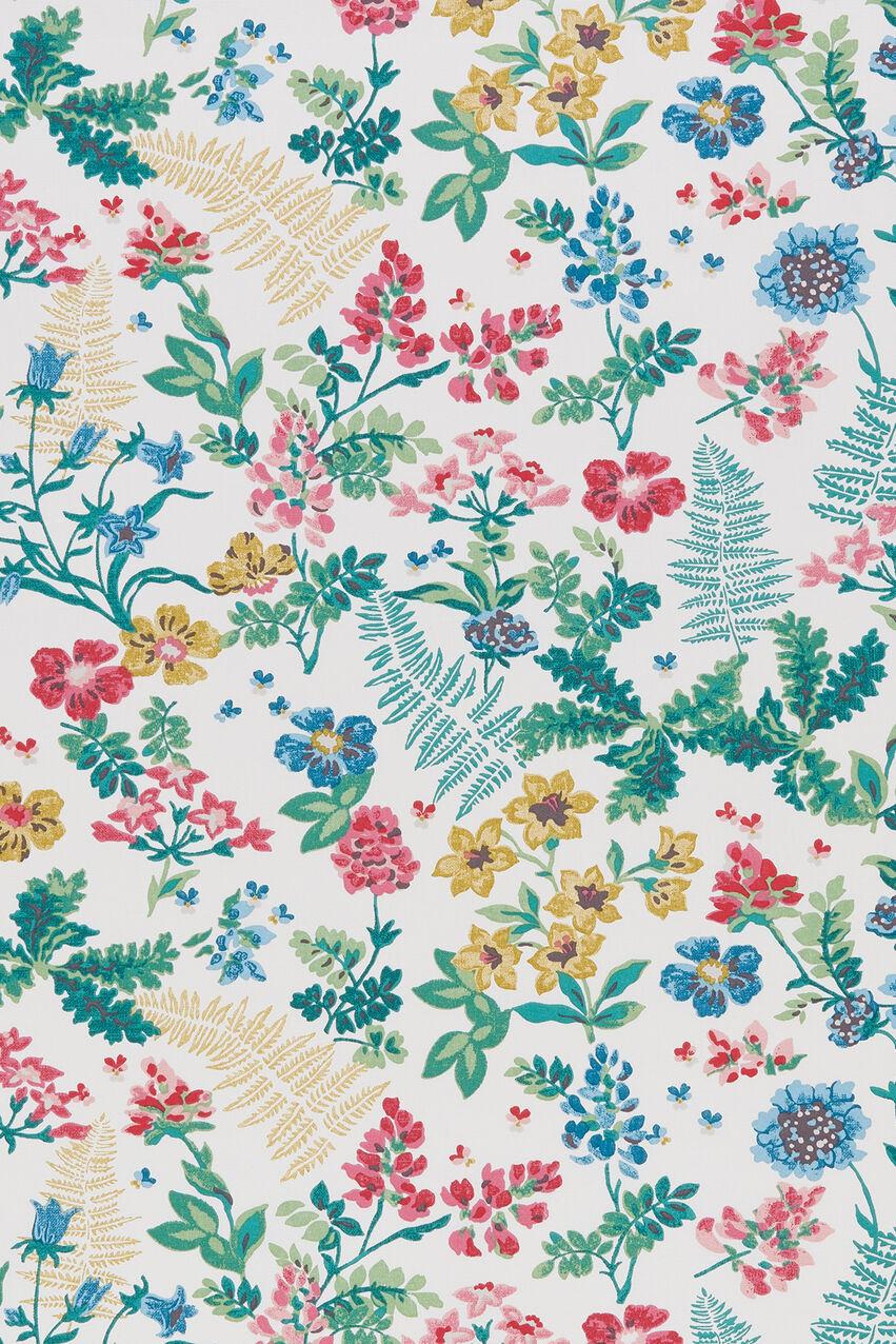 Twilight Garden Cotton Duck Fabric - Green