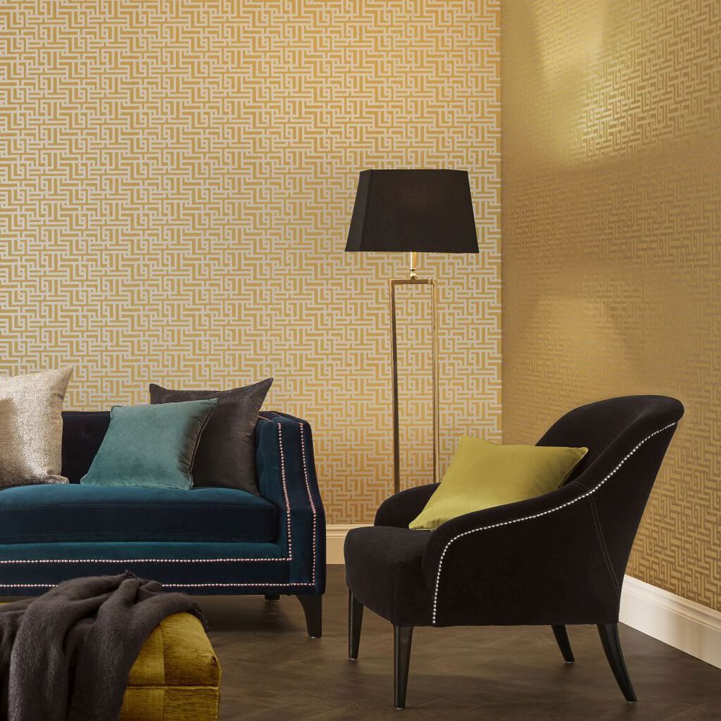 103515 - Zen Wallpaper - Saffron - Graham & Brown