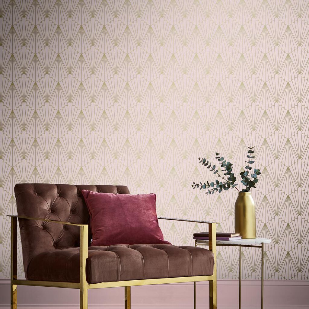 105925 - Rene Wallpaper - Blush - Graham & Brown