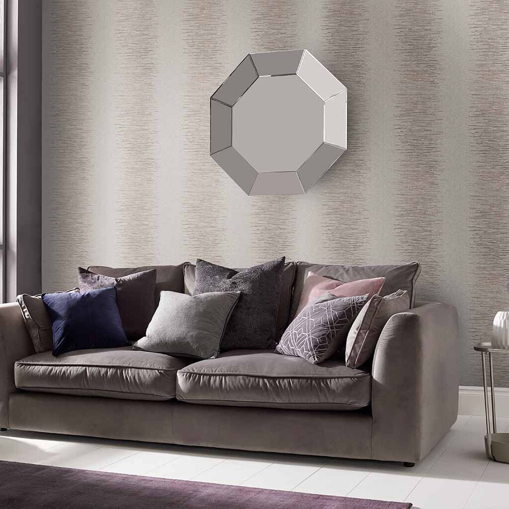 106392 - Tornado Stripe Wallpaper - Pearl - Graham & Brown