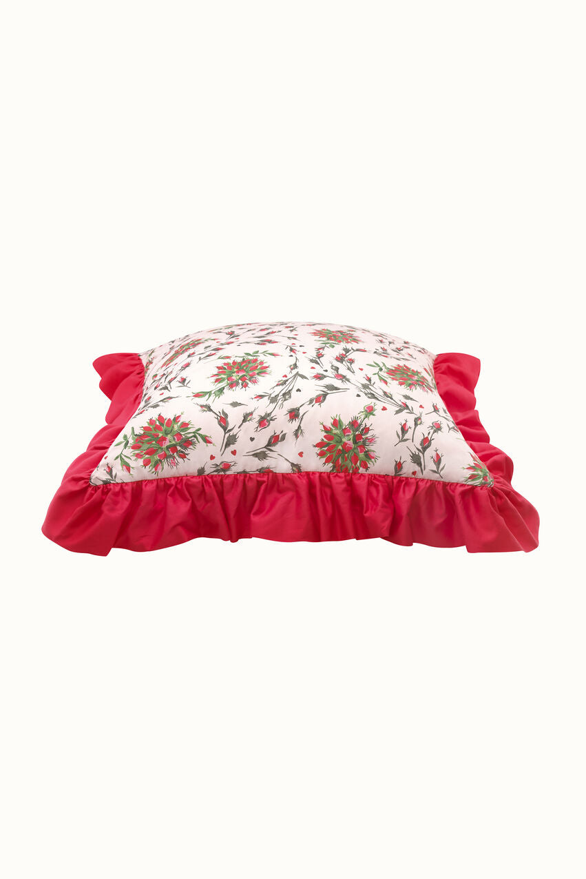 Forever Frill Detail Cushion - Pink