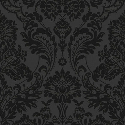 Gothic Damask Wallpaper - Gray
