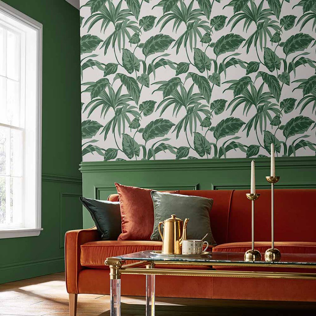 107606 - Palma Wallpaper - Chalk - Graham & Brown