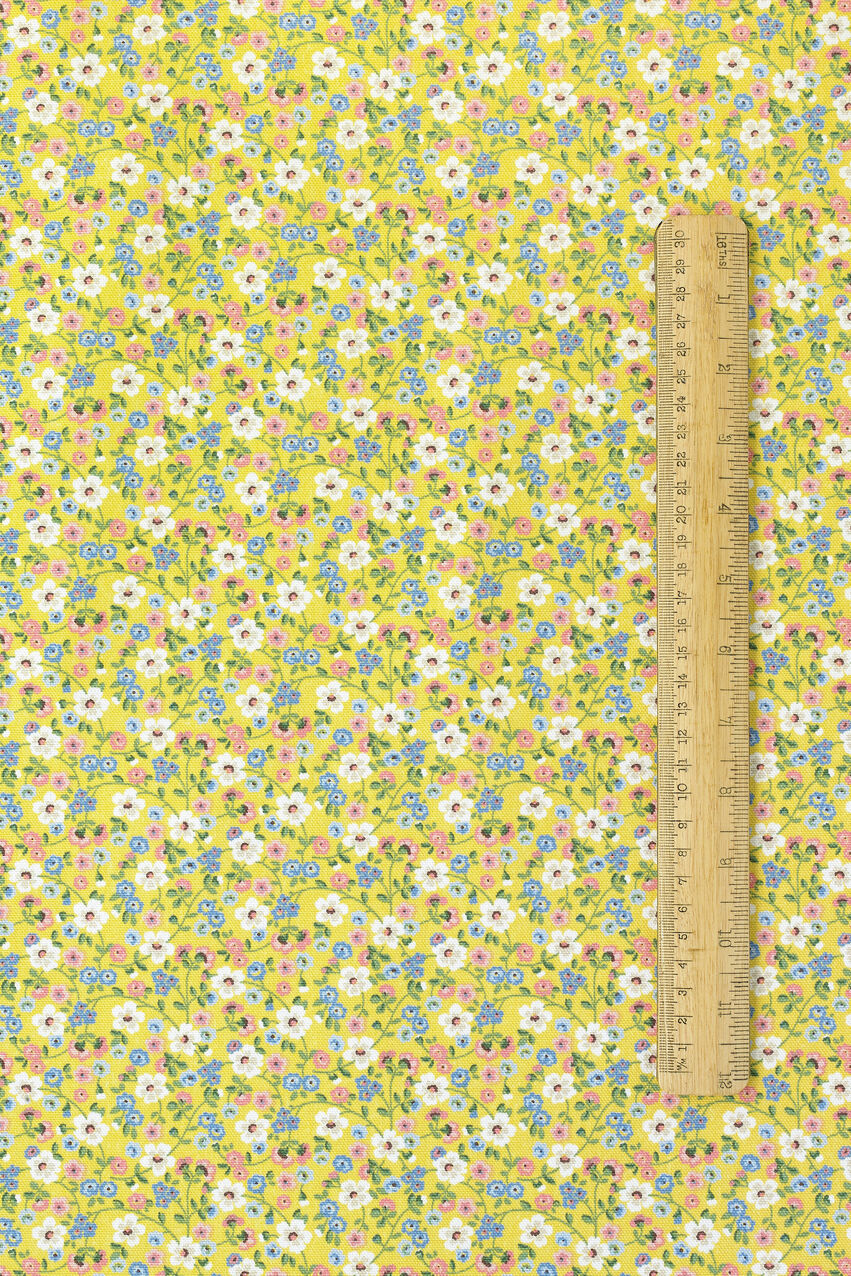 Pembridge Ditsy Cotton Room Fabric Roll - Gold