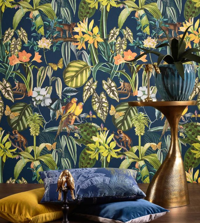 Caicos Room Wallpaper 2 - Green