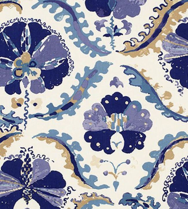 Papaver Fabric - Blue