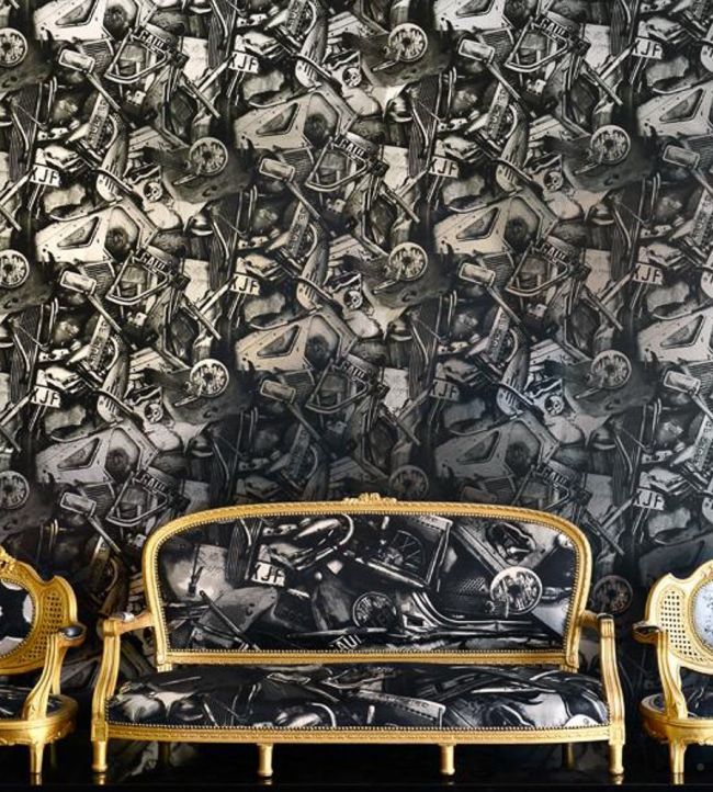 Cesar Room Wallpaper - Black