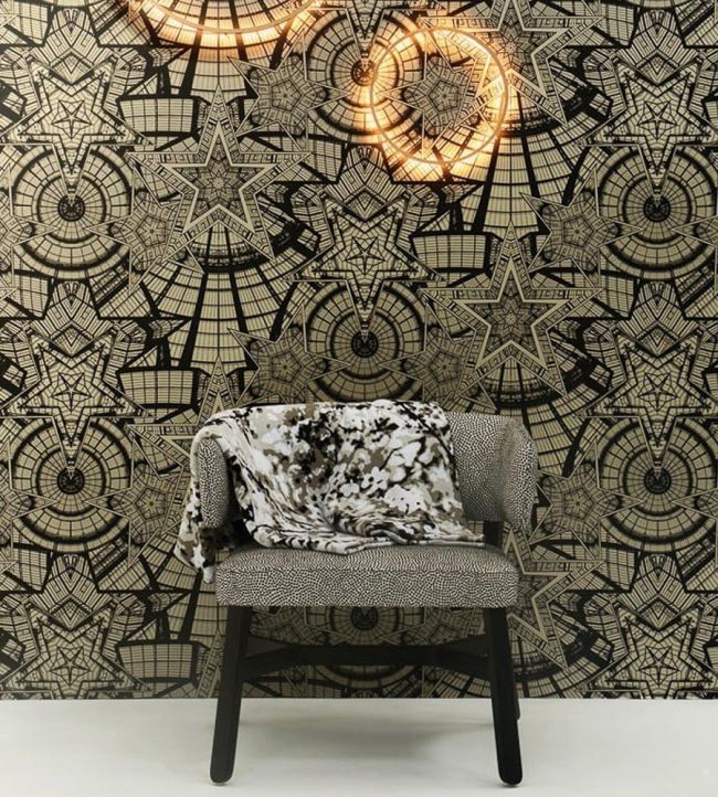 Coupole Room Wallpaper - Gray