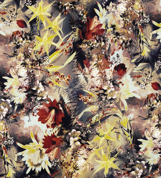 Flower Power Fabric - Yellow