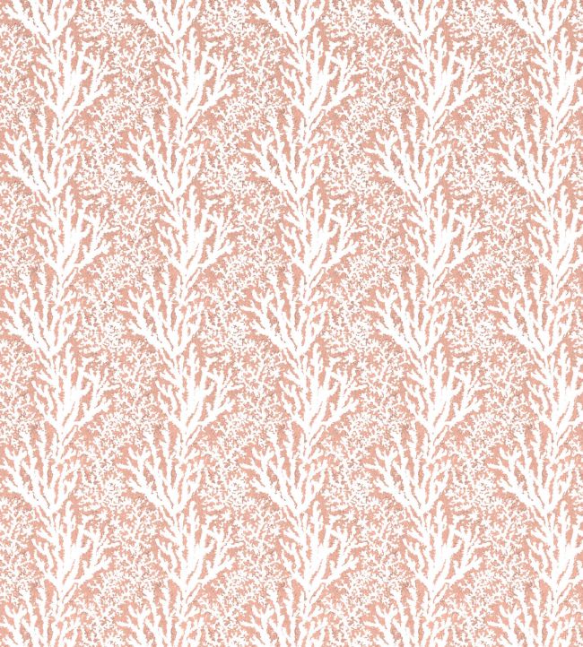 Coral Stripe Fabric - Pink