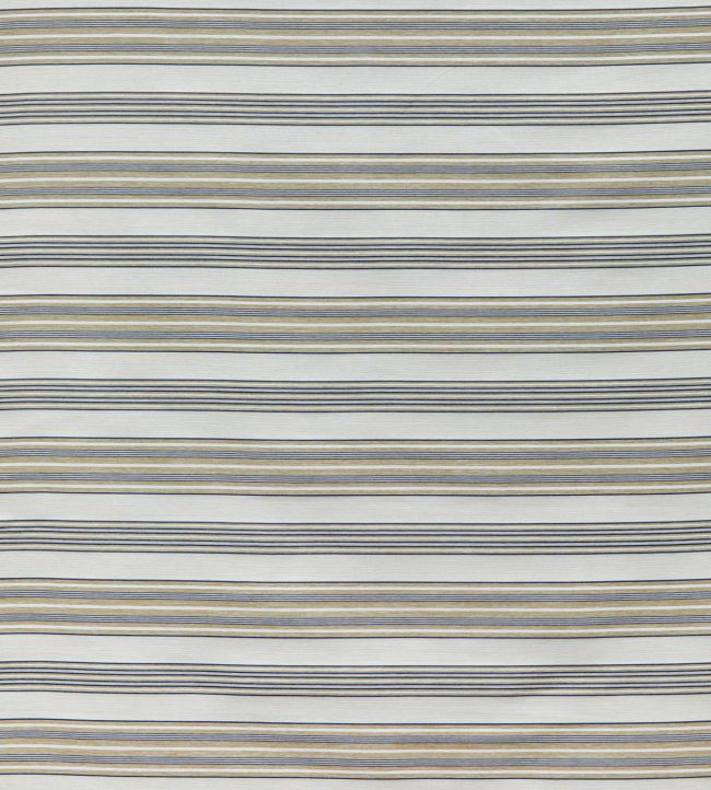 Wide Kelim Stripe Fabric - Gray