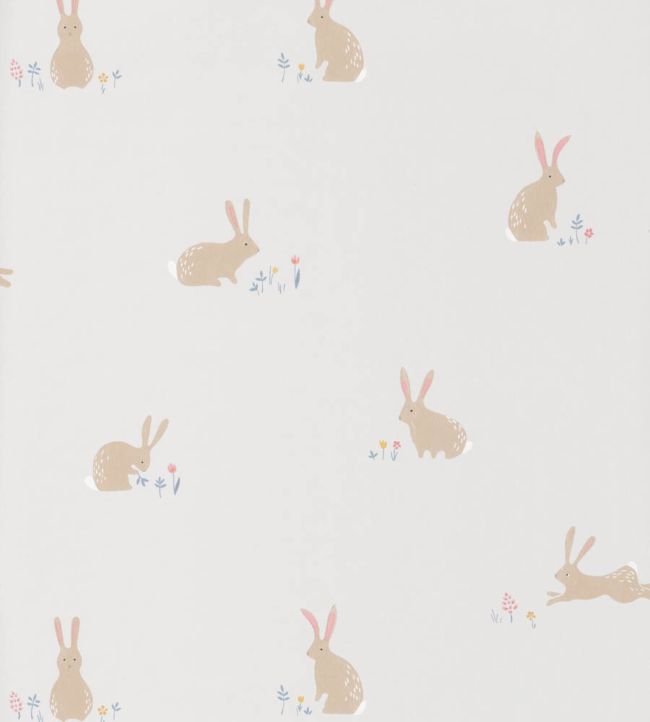 Bunny Wallpaper - Cream