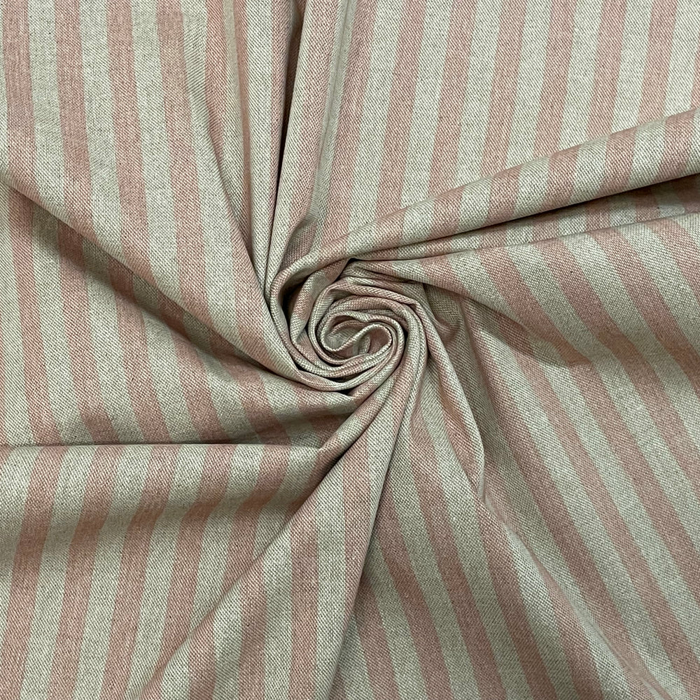 Stanford Stripe Red Room Fabric