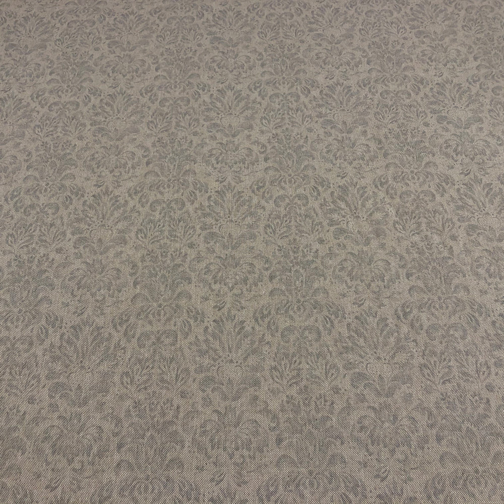 Noble Heraldic in Dove Grey Room Fabric