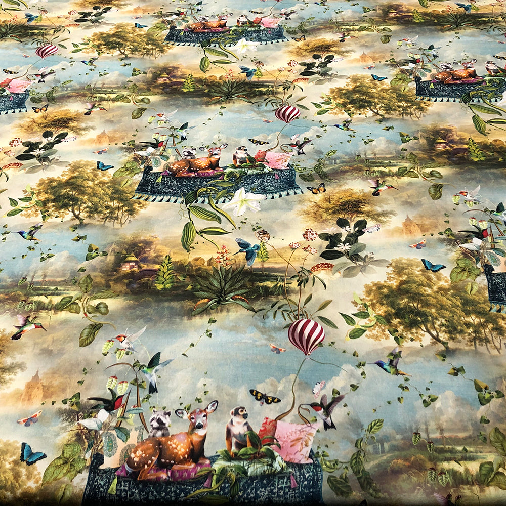 Magic Carpet | Double Width Room Fabric - Multicolor