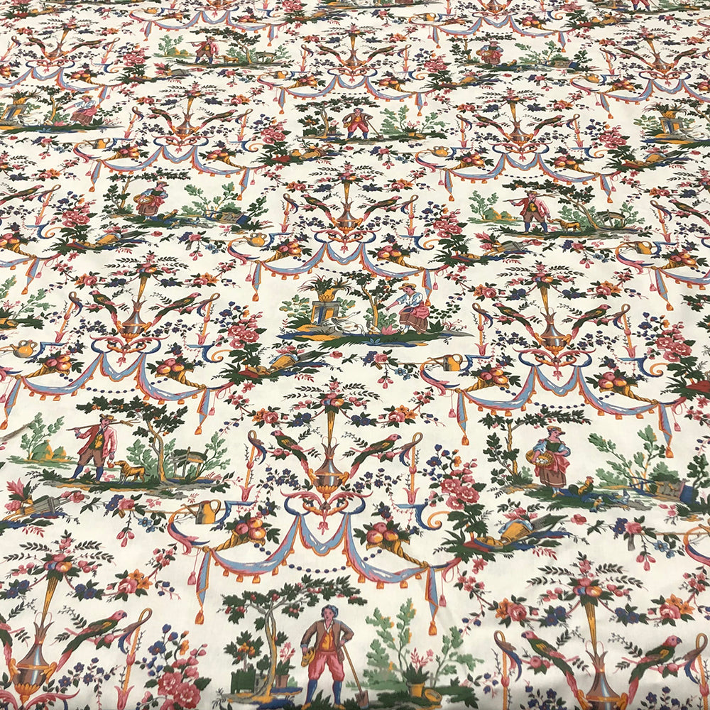Carnival Toile | Double Width Room Fabric 3 - Multicolor