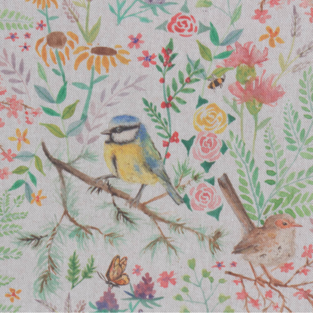 British Country Garden Room Fabric - Green