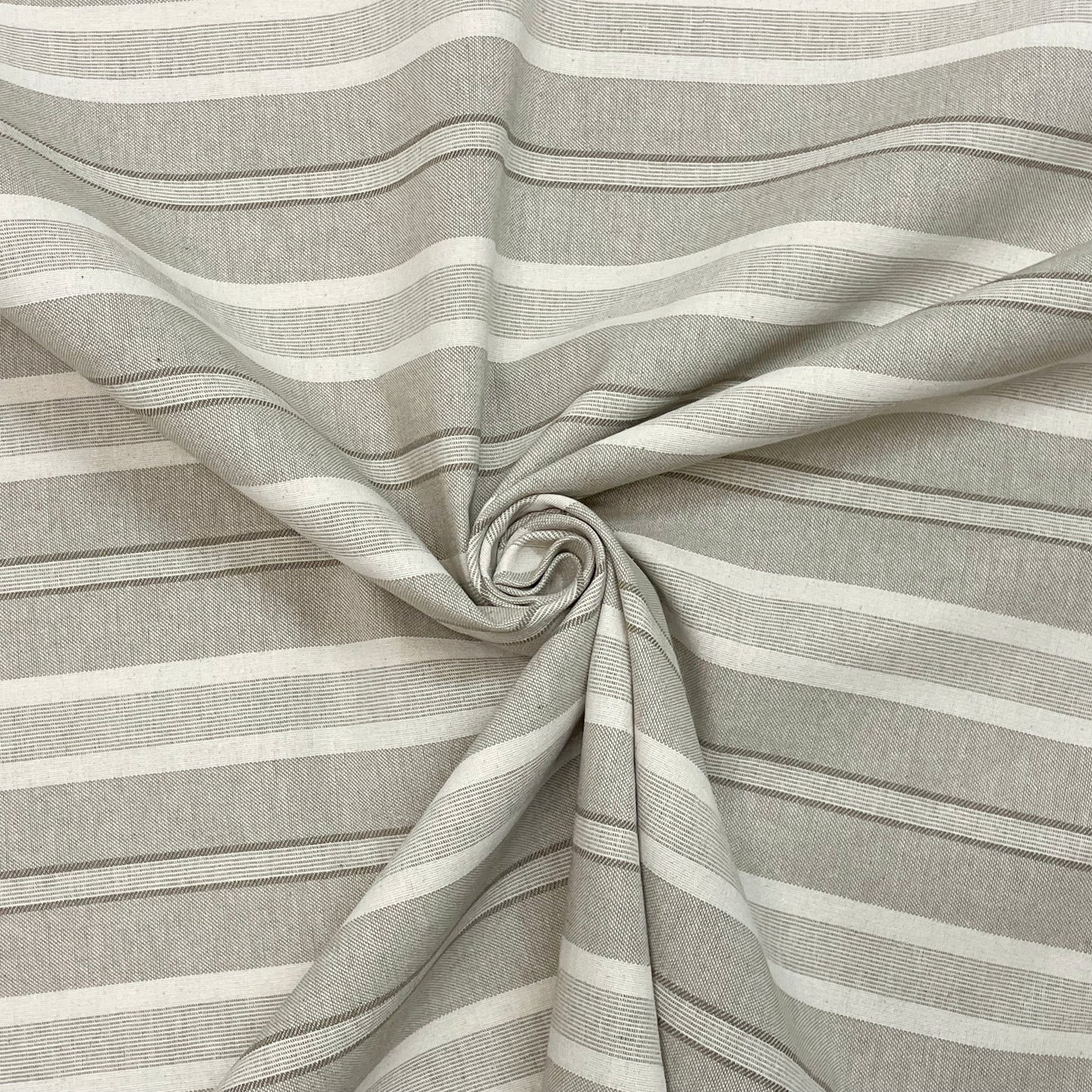 Princeton Stripe Cream Double Width Room Fabric