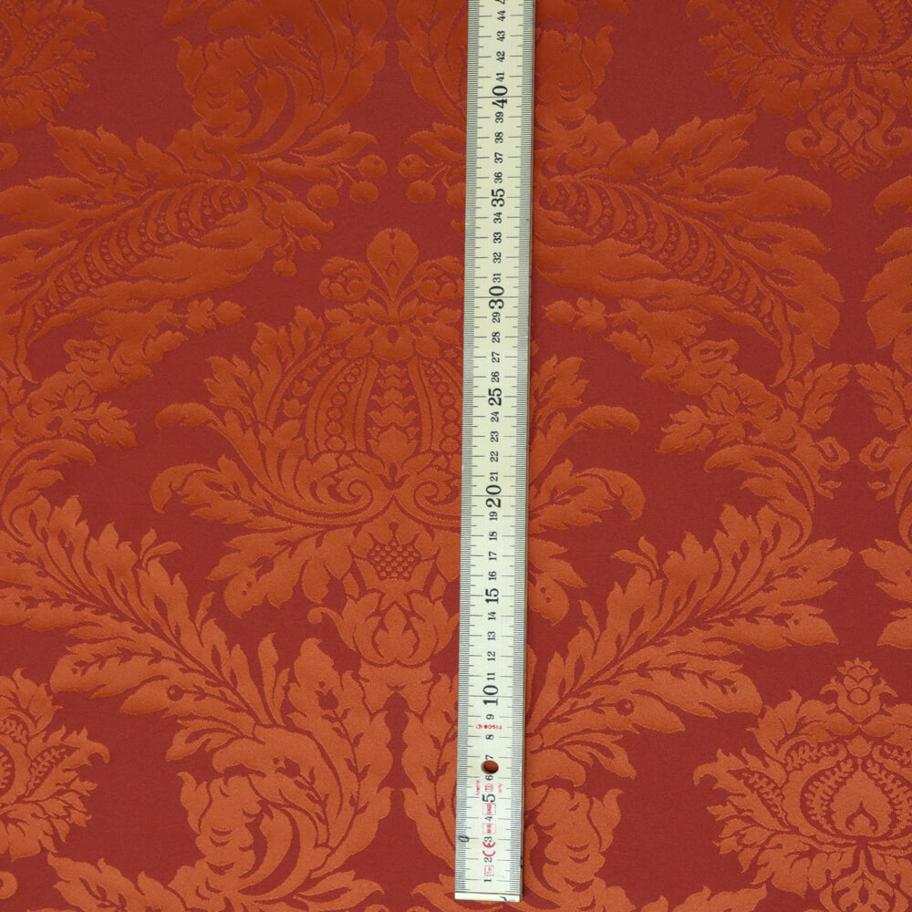 Alderton Luxury Large Damask Paprika Room Fabric