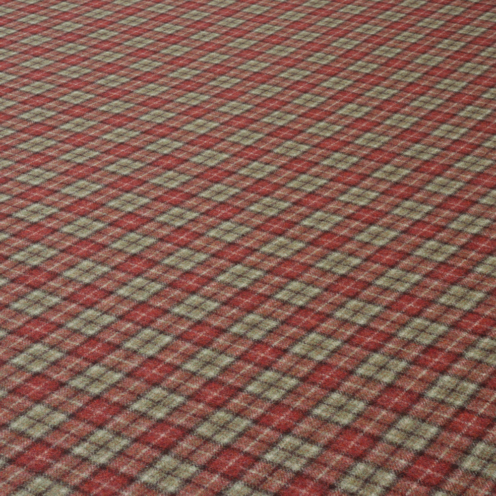 Abraham Moon Arlington Court Room Fabric - Red