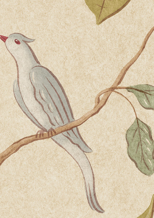 Adam's Eden Wallpaper - Taupe - Lewis & Wood