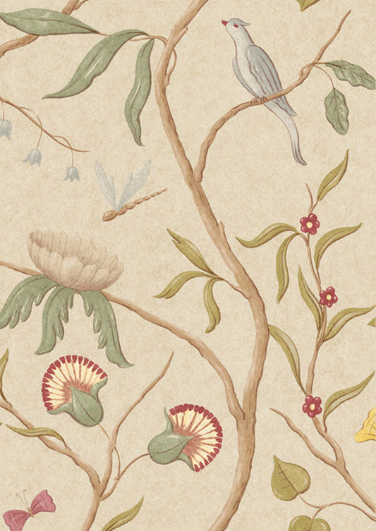 Adam's Eden Wallpaper - Taupe - Lewis & Wood
