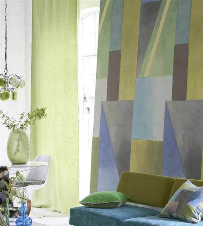 Alphonse Wallpaper - Azure - PDG1109/01 - Designers Guild
