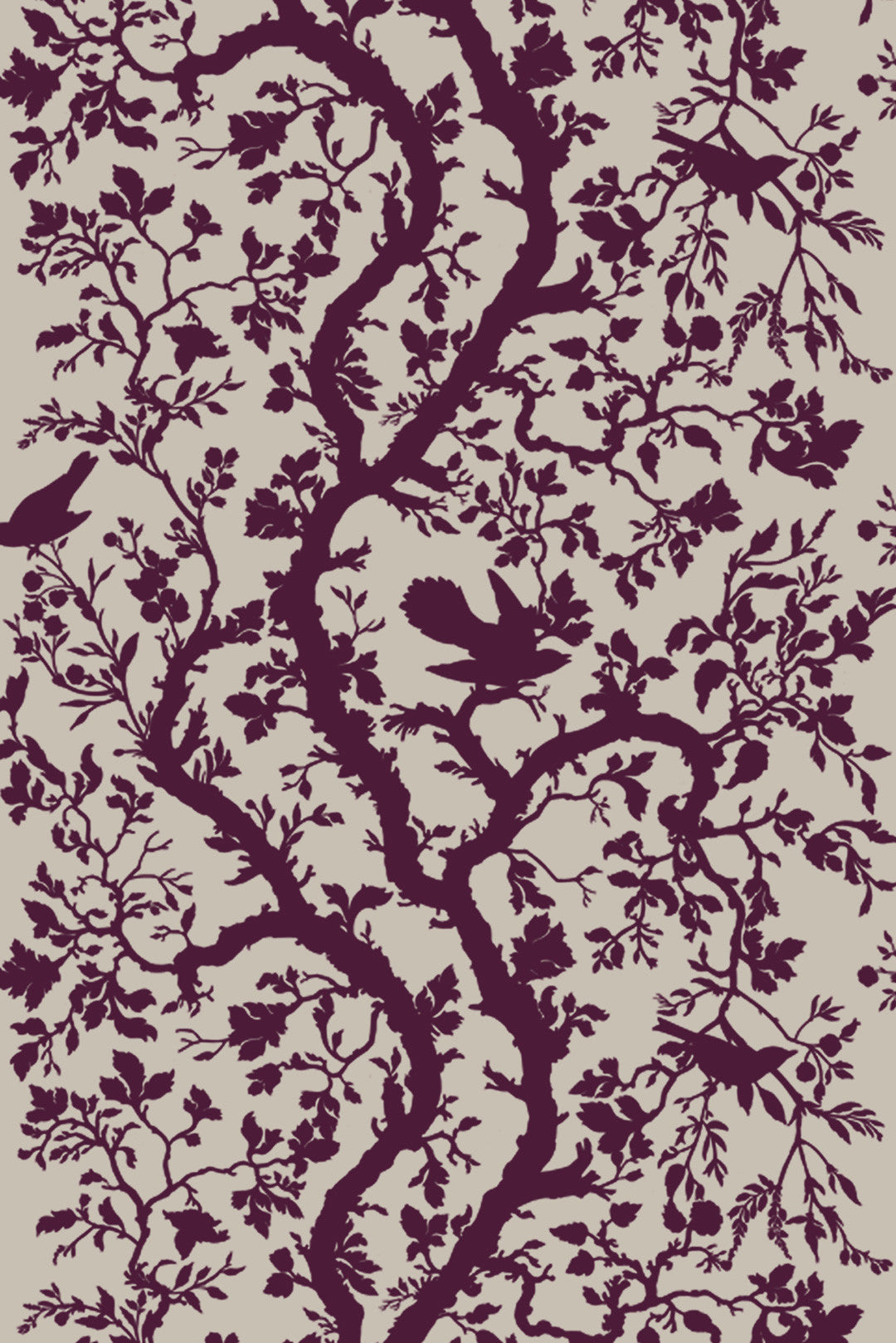 Birdbranch Fabric - Purple