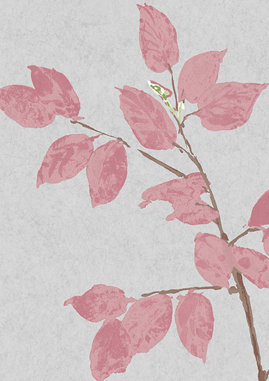 Beech Wallpaper - Rose - Lewis & Wood