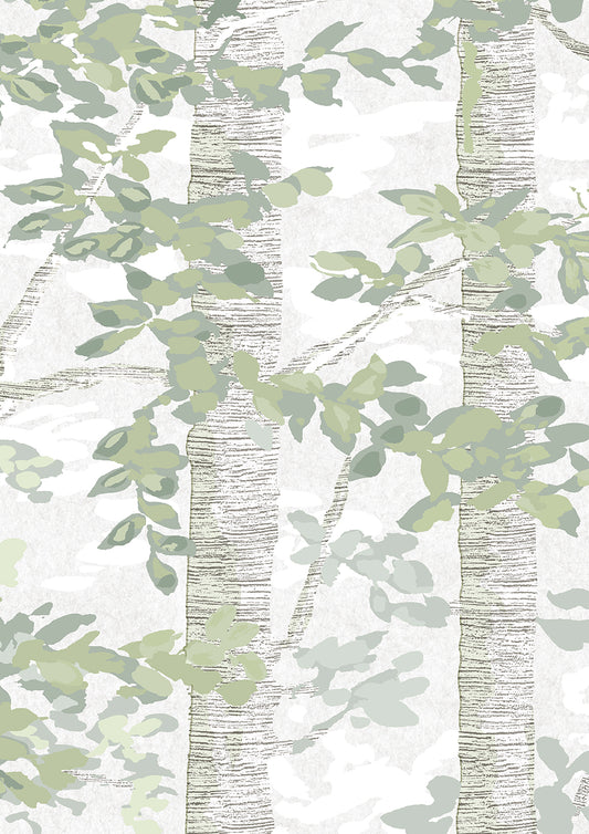 Bosky Wallpaper - Verdure - Lewis & Wood