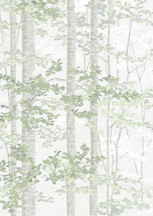 Bosky Wallpaper - Verdure - Lewis & Wood
