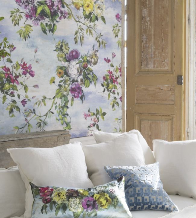 Caprifoglio Wallpaper - Sky - PDG676/01 - Designers Guild