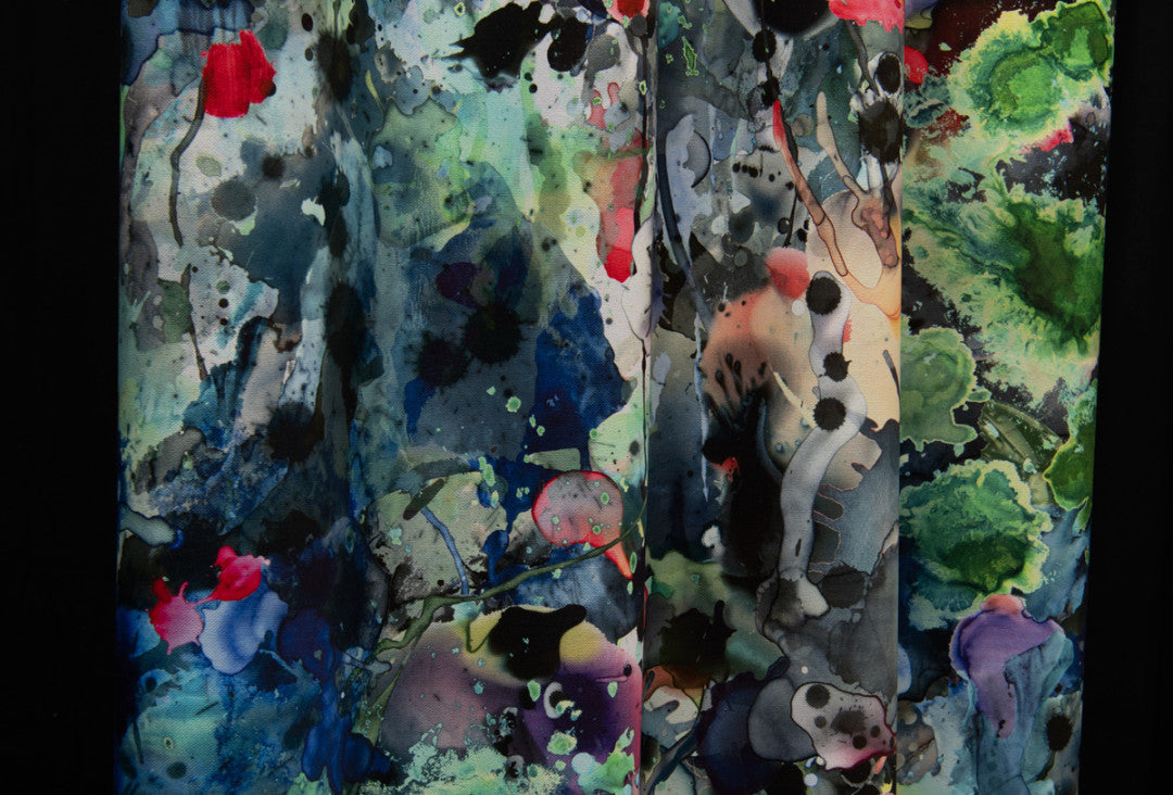 Kaleido Splatt Allover Room Fabric 2 - Multicolor