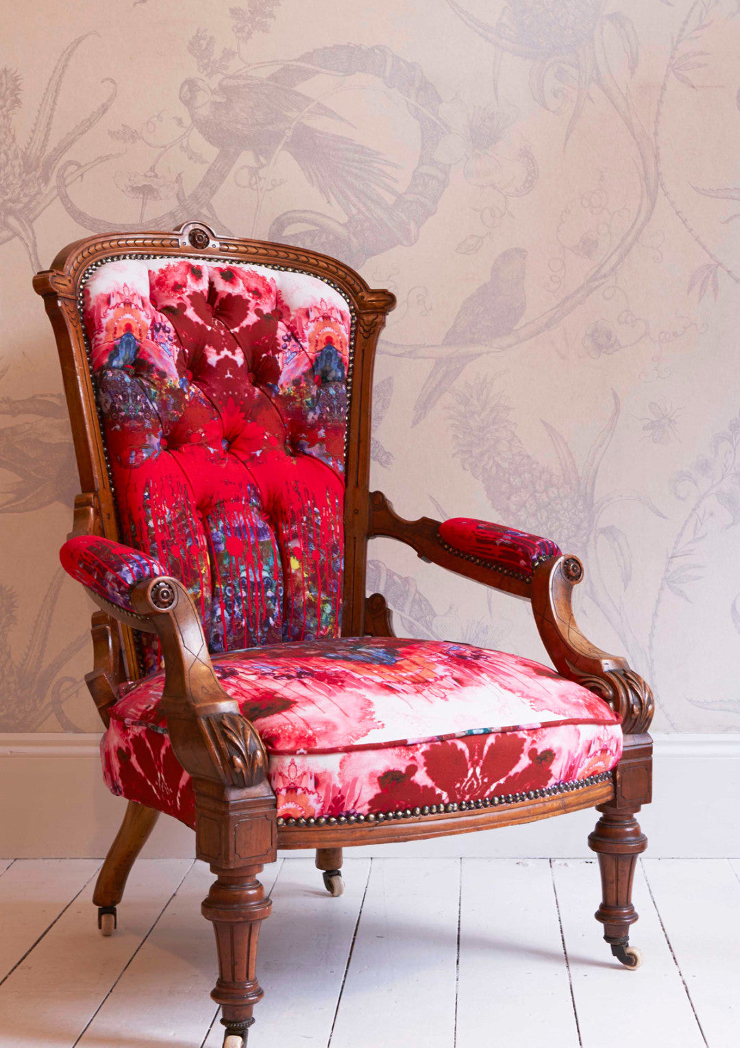 Omni Drips Room Fabric 2 - Red