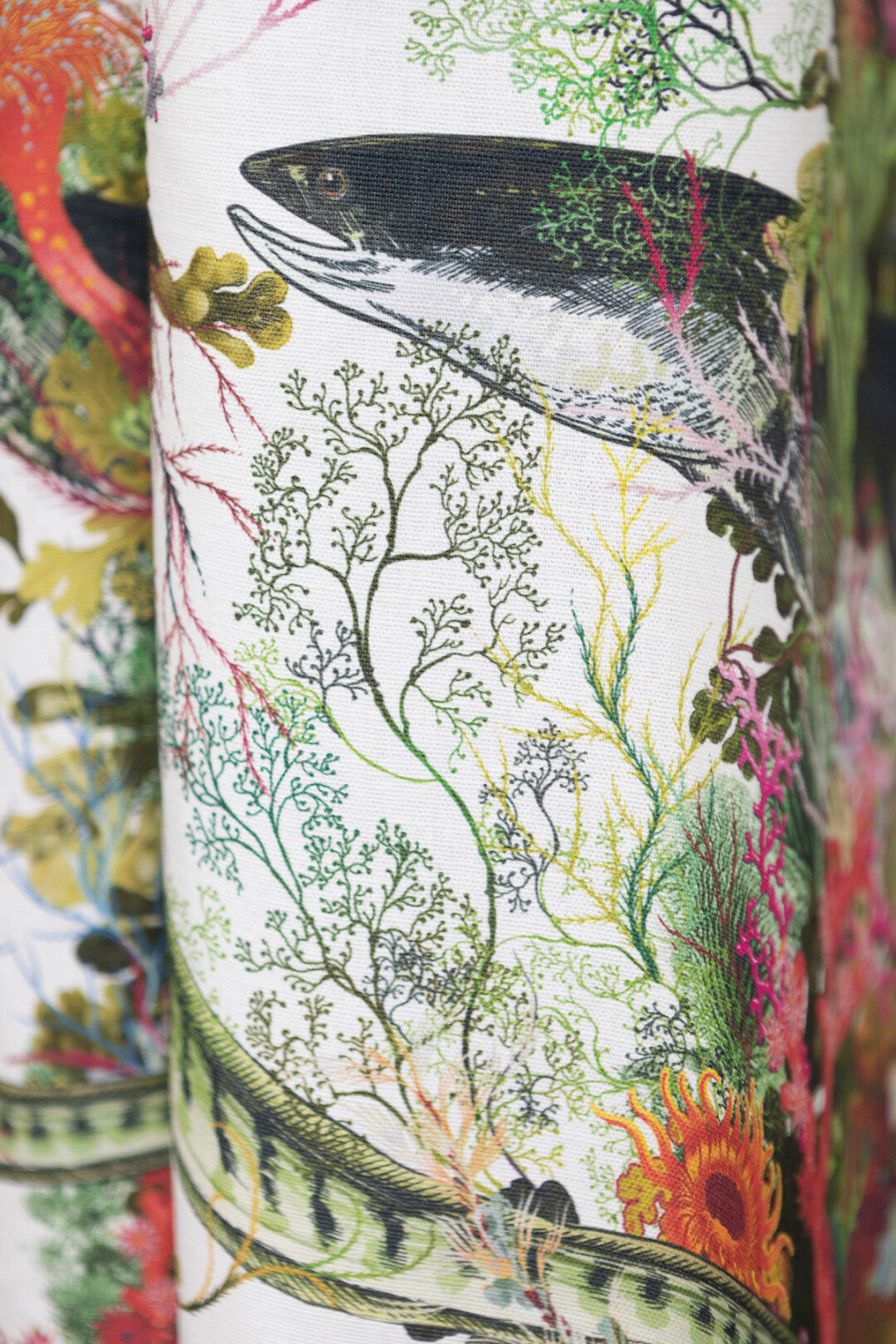 Eel Colonnade Room Fabric 4 - Green