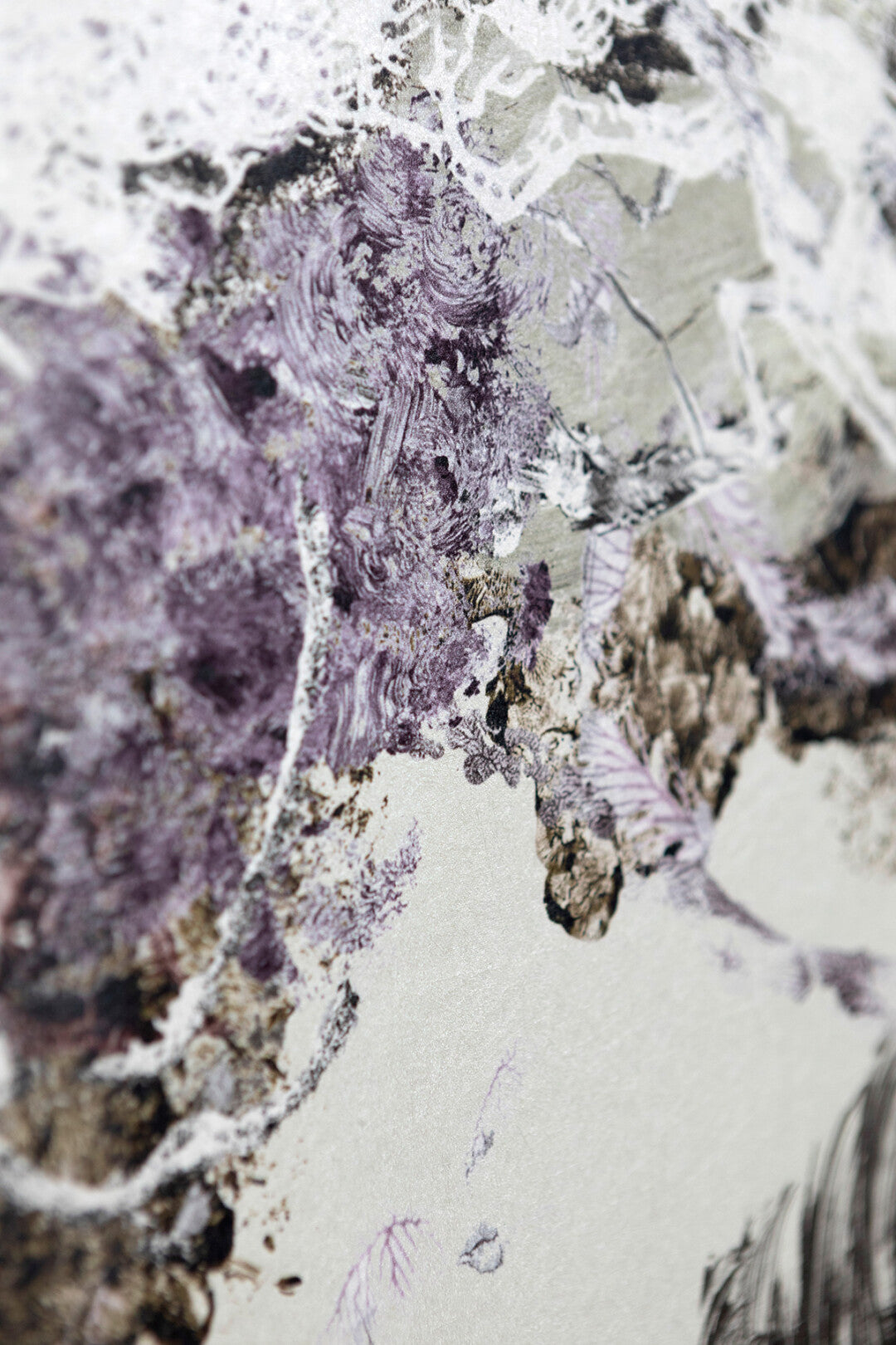 Matzu Tree Superwide Room Wallpaper 3 - Gray